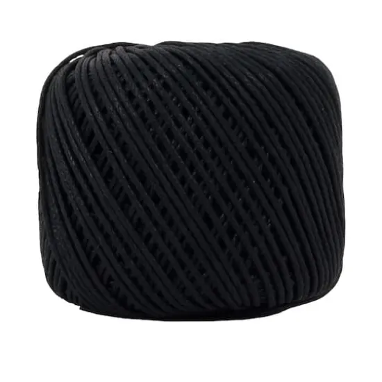 Bead Landing&trade; Waxed Cotton Cord Ball, 200 ft. Black {1}