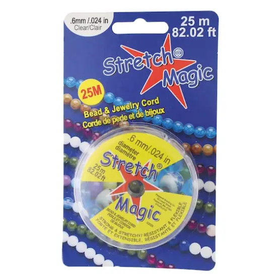 Stretch Magic&reg; 0.6mm Clear Bead & Jewelry Cord, 25m {3}