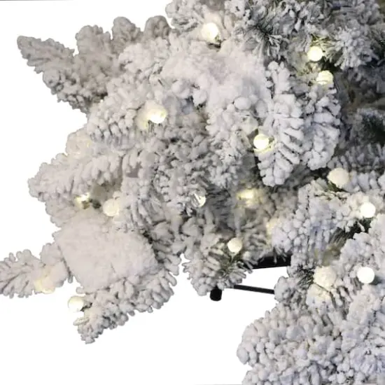 7.5ft. Pre-Lit Whistler Pine Artificial Christmas Tree, Warm White LED Lights {4}