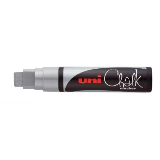Uni-Ball&reg; PWE-17K Extra Broad Uni Chalk Marker Silver {4}