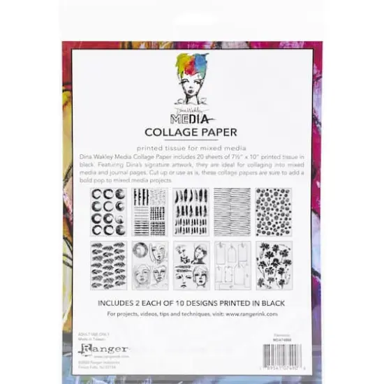 Dina Wakley Media Elements Collage Paper {3}