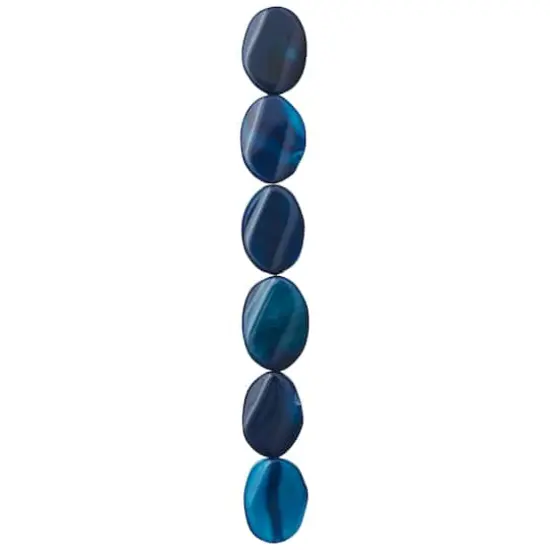 Blue Agate Slice Beads By Bead Landing&trade; {4}