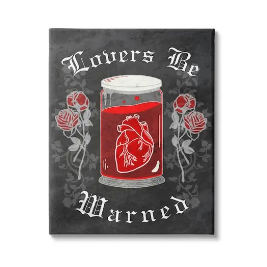 Stupell Industries Spooky Heart In Jar Canvas Wall Art {1}