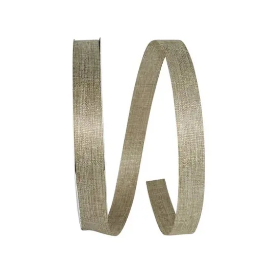 JAM Paper 7/8" x 100yd. Metallic Natural Sparkle Supreme Ribbon {2}