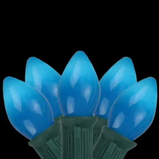 25ct. Opaque C7 Christmas Light Set Blue {7}