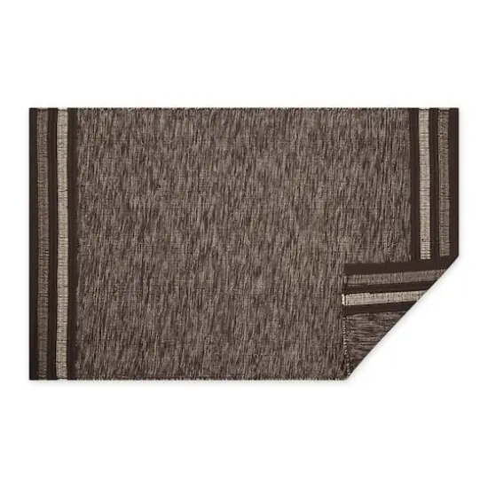 DII&reg; Modern Stripe Variegated Handwoven Recycled Yarn Rug, 2ft. x 3ft. Bark Brown {5}