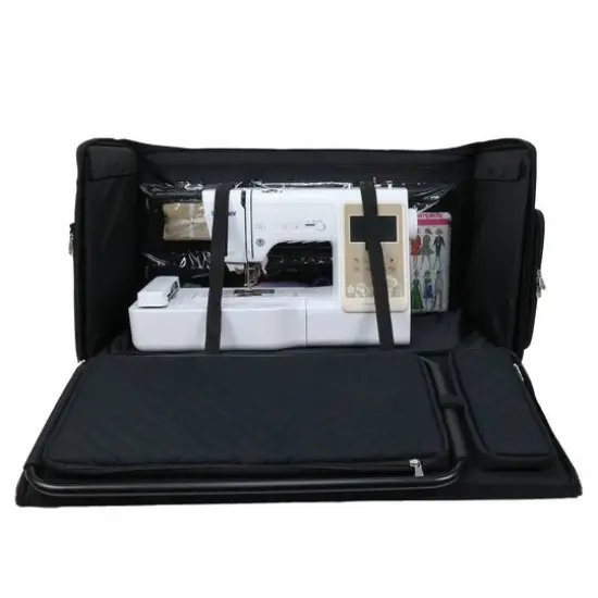 Everything Mary Black Jumbo Rolling Craft Tote {5}