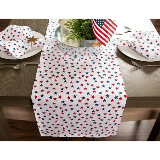 DII&reg; 108" Americana Stars Print Table Runner {5}