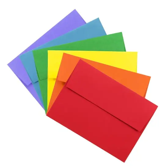 JAM Paper 4.75" x 6.5" Assorted Colors Invitation Envelopes, 150ct. {1}