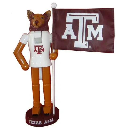 Santa's Workshop 12" Texas A&M Mascot & Flag Nutcracker {1}