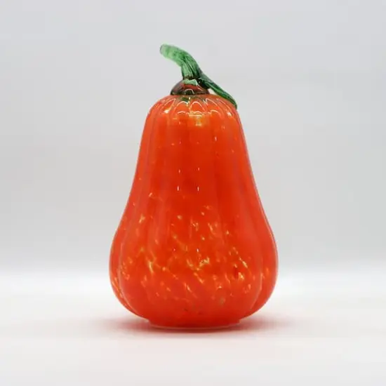 Warm White LED Orange Glass Gourd by Ashland® {1}