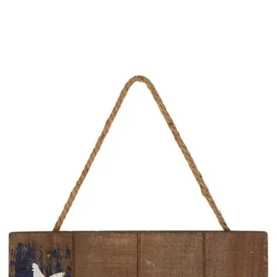 Glitzhome&reg; 42" Wood Welcome Stars Porch Sign {4}