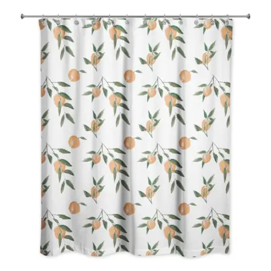 Peachy Pattern 71" x 74" Shower Curtain {1}