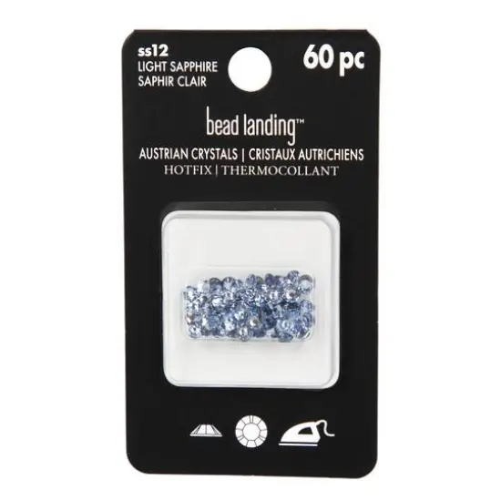 SS12 Hotfix Austrian Crystals by Bead Landing™, 60ct. Light Sapphire {5}