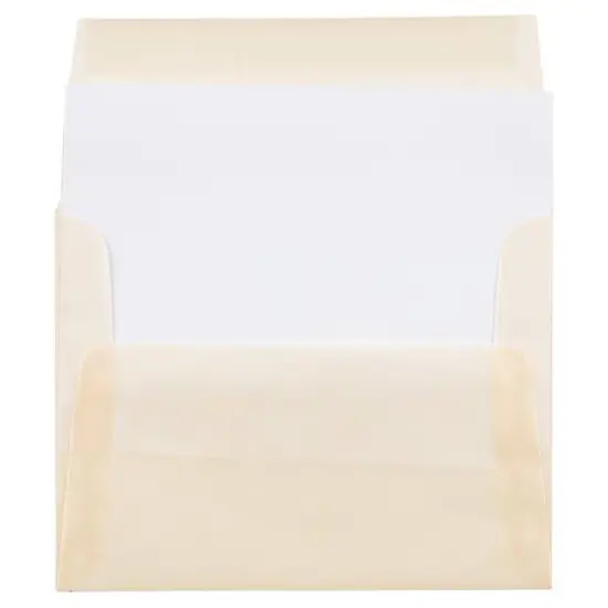 JAM Paper A2 Translucent Vellum Invitation Envelopes, 50ct. Spring Ochre {6}