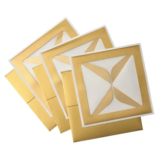 Gold Treat Boxes with White Trim By Celebrate It&reg; {5}