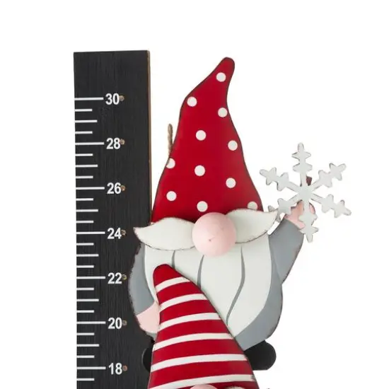 Glitzhome&reg; 3ft. Lighted LED Gnome Snow Gauge Yard Stake {7}