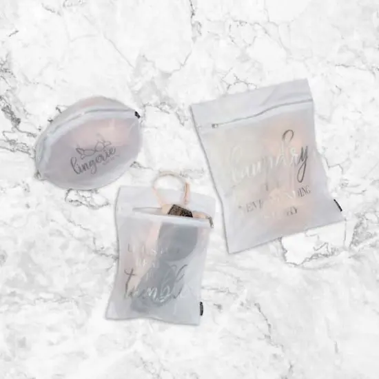 Simplify Silver 3 Piece Printed Wash Bag Set {5}