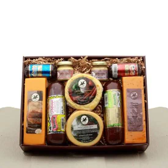 Deluxe Meat & Cheese Assortment Gift Set {1}