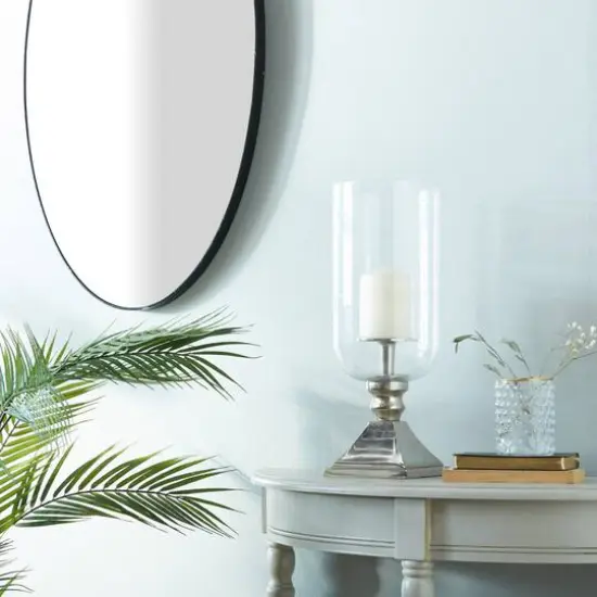 17" Silver Traditional Candle Holder {9}