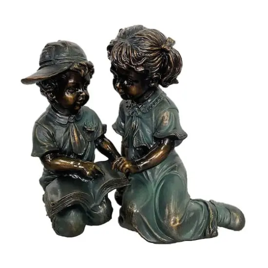 Santa's Workshop 12" Boy & Girl Reading {1}