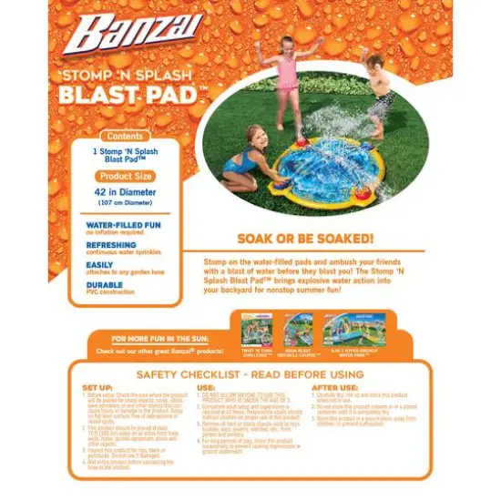 Banzai&reg; 42'' Stomp 'N Splash Blast Pad&trade; {5}