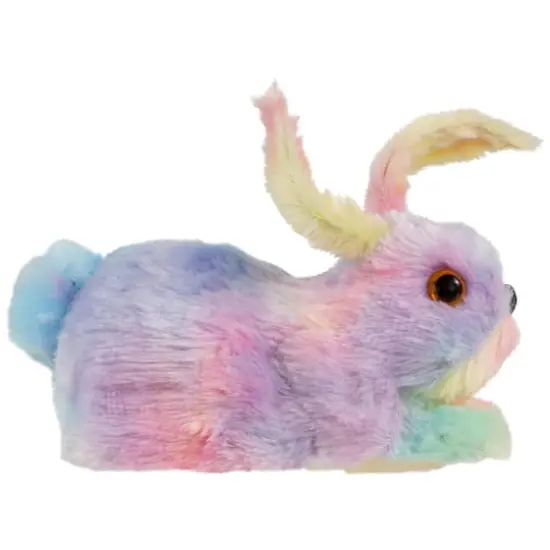 7" Multicolor Plush Pastel Easter Bunny Figurine {5}