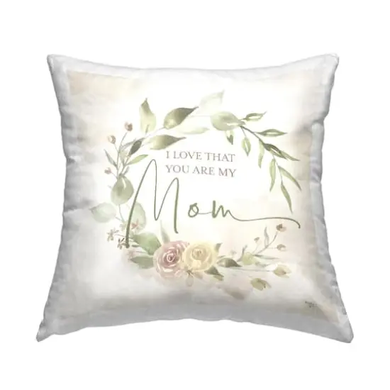 Stupell Industries Appreciative Mother's Day Phrase Decorative Printed Throw Pillow {1}