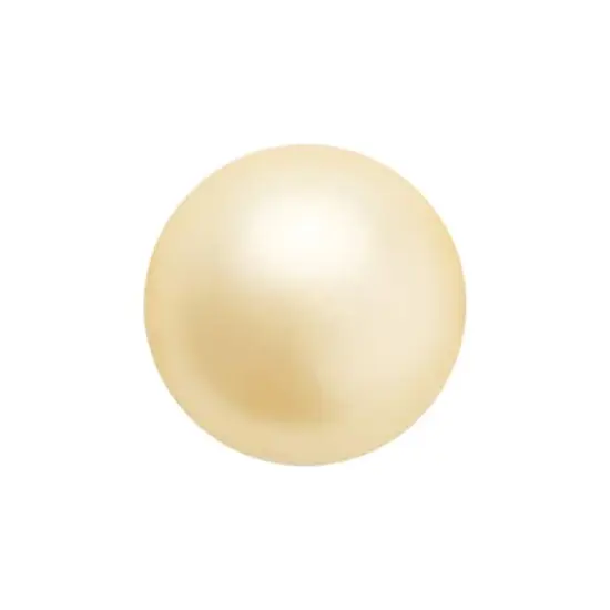 Preciosa Maxima 12mm Round Nacre Pearls, 6ct. Vanilla {1}