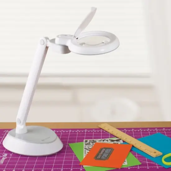 Ottlite Space-Saving LED Magnifier Desk Lamp {9}