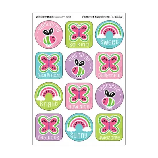 TREND Enterprises&reg; Summer Sweetness, Watermelon Scent Scratch 'n Sniff Stinky Stickers&reg;, 48 Per Pack, 6 Packs {3}