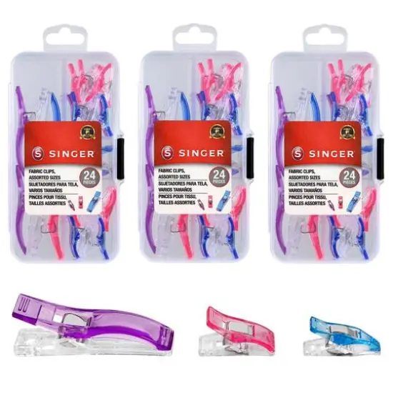 SINGER® Mixed Fabric Clips for Crafts, Sewing & Quilting, 72ct. {1}