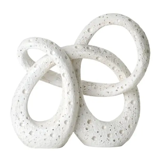 American Art Decor Moonscape Resin Table Top Knot Decor - 8" x 8.25" {6}