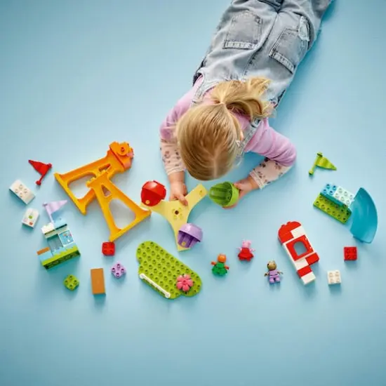 LEGO&reg; DUPLO&reg; Peppa Pig Funfair Pretend-Play Amusement Park Toddler Toy 10453 {6}