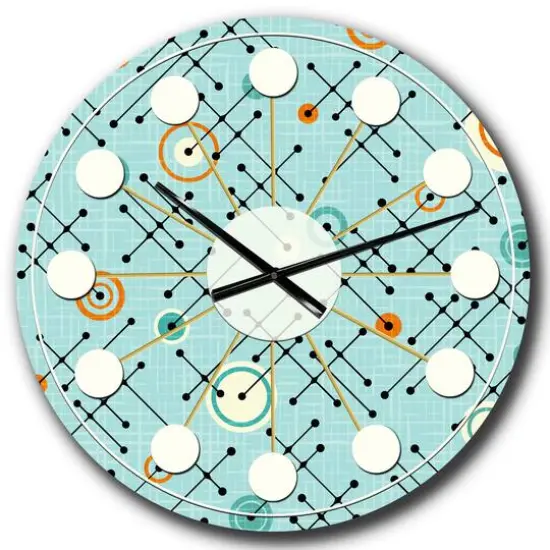 Designart 'Retro Abstract Design Xiv Mid-Century Modern Wall Clock {1}