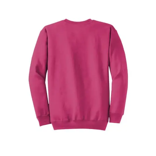 Port & Company&reg; Brights Core Fleece Crewneck Sweatshirt Sangria {5}