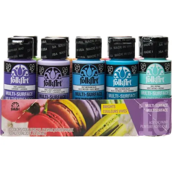 FolkArt&reg; Brights Multi-Surface Acrylic Paint {1}