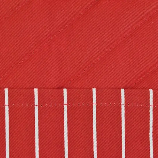 DII&reg; Chef Stripe Potholders, 2ct. Tango Red {4}