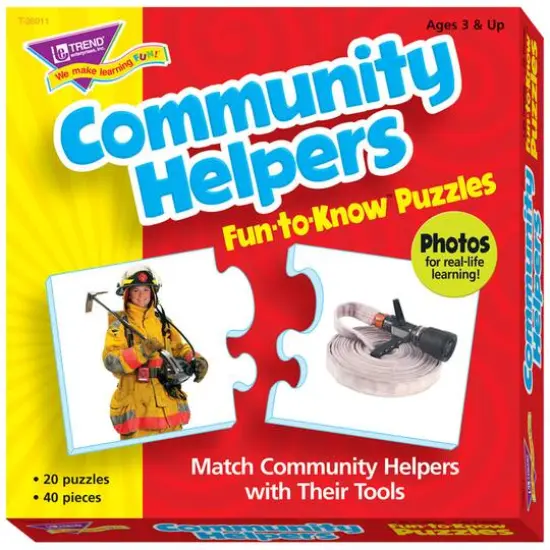 Trend Enterprises&reg; Community Helpers Fun-to-Know Puzzles {1}