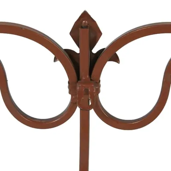 29" Brown Iron Rustic Wall Art {6}