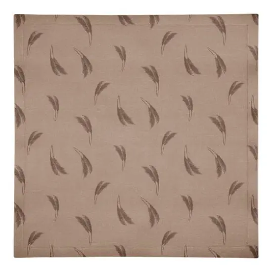 Feather Grass Cotton Twill Napkin Orange and Rust {1}