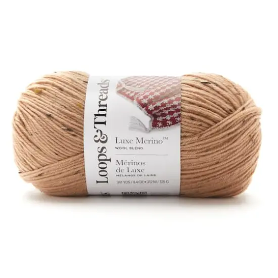 Luxe Merino&trade; Tweed Yarn by Loops & Threads&reg; Sand {1}
