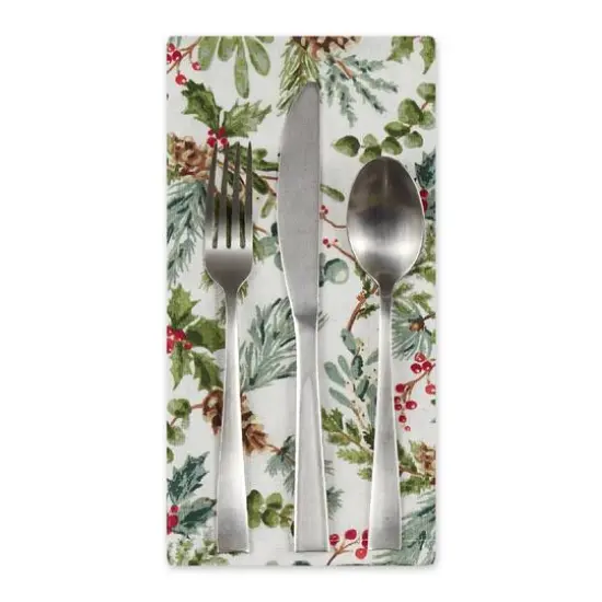 DII&reg; Heritage Holiday Sprigs Printed Napkin Set, 4ct. {4}
