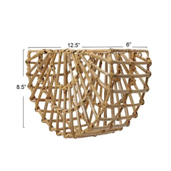 Hello Honey&reg; Natural Mesa Woven Cane Wall Pocket {6}