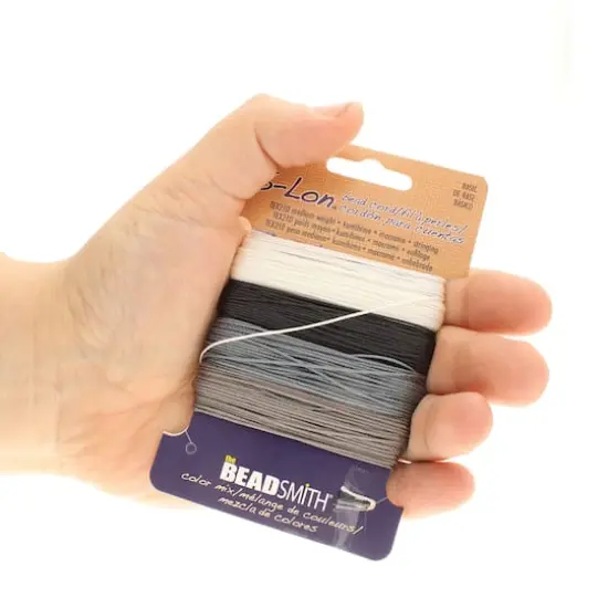 The Beadsmith&reg; S-Lon&reg; 0.5mm Mixed Color Bead Cord Basic Mix {7}