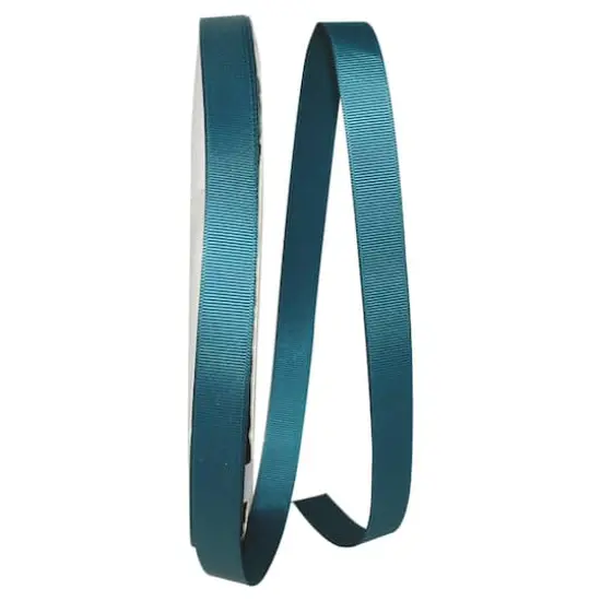 JAM Paper 5/8" x 100yd. Grosgrain Style Wired Ribbon Teal {1}