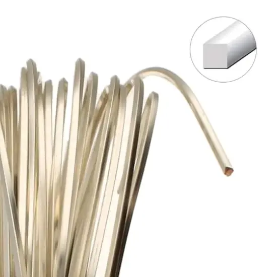 The Beadsmith&reg; Wire Elements&trade; 18 Gauge Tarnish Resistant Square Soft Temper Wire, 4yd. Silver {5}