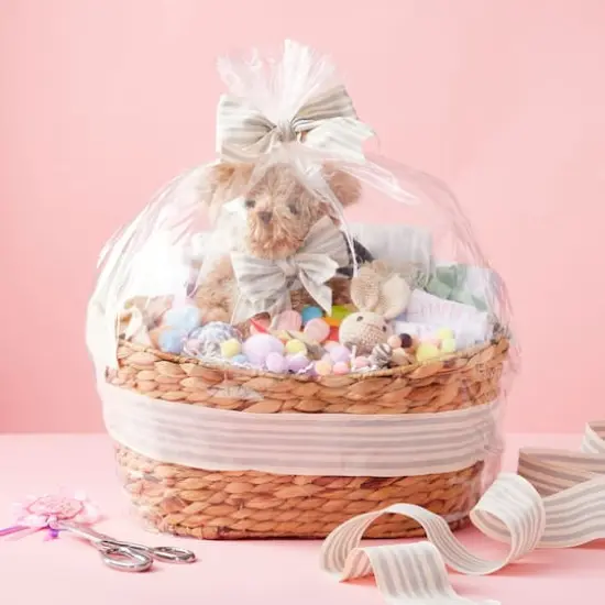 Jumbo Clear Basket Gift Bags by Celebrate It&trade;, 12ct. {3}