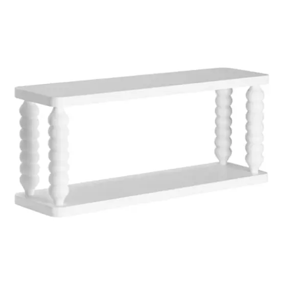 American Art Decor Galleon Wall Shelf, White - 22" x 9" {1}