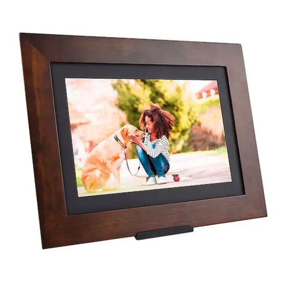 Brookstone Espresso 10" PhotoShare Friends & Family Smart Frame {2}